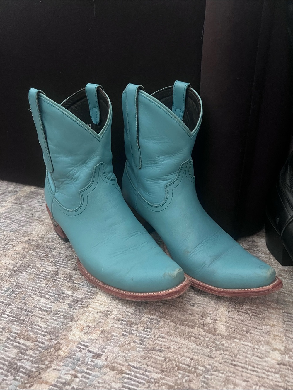 Lane Boots Women’s Teal Western Ankle Boots - Stylish Cowgirl Look